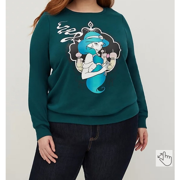 Torrid Disney princess Jasmine Sweatshirt Size 2X NWT - Picture 1 of 5
